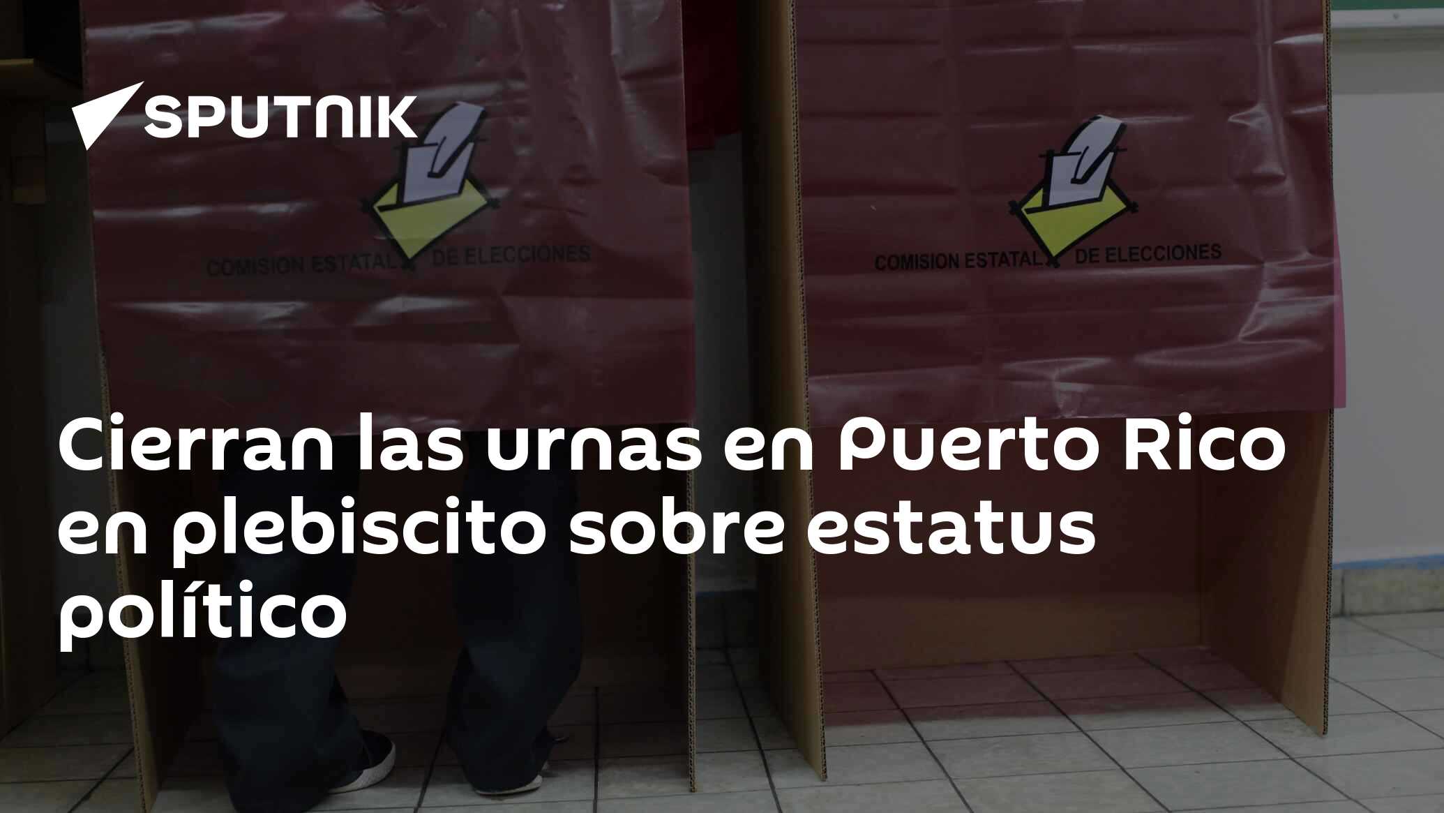 Cierran las urnas en Puerto Rico en plebiscito sobre estatus político