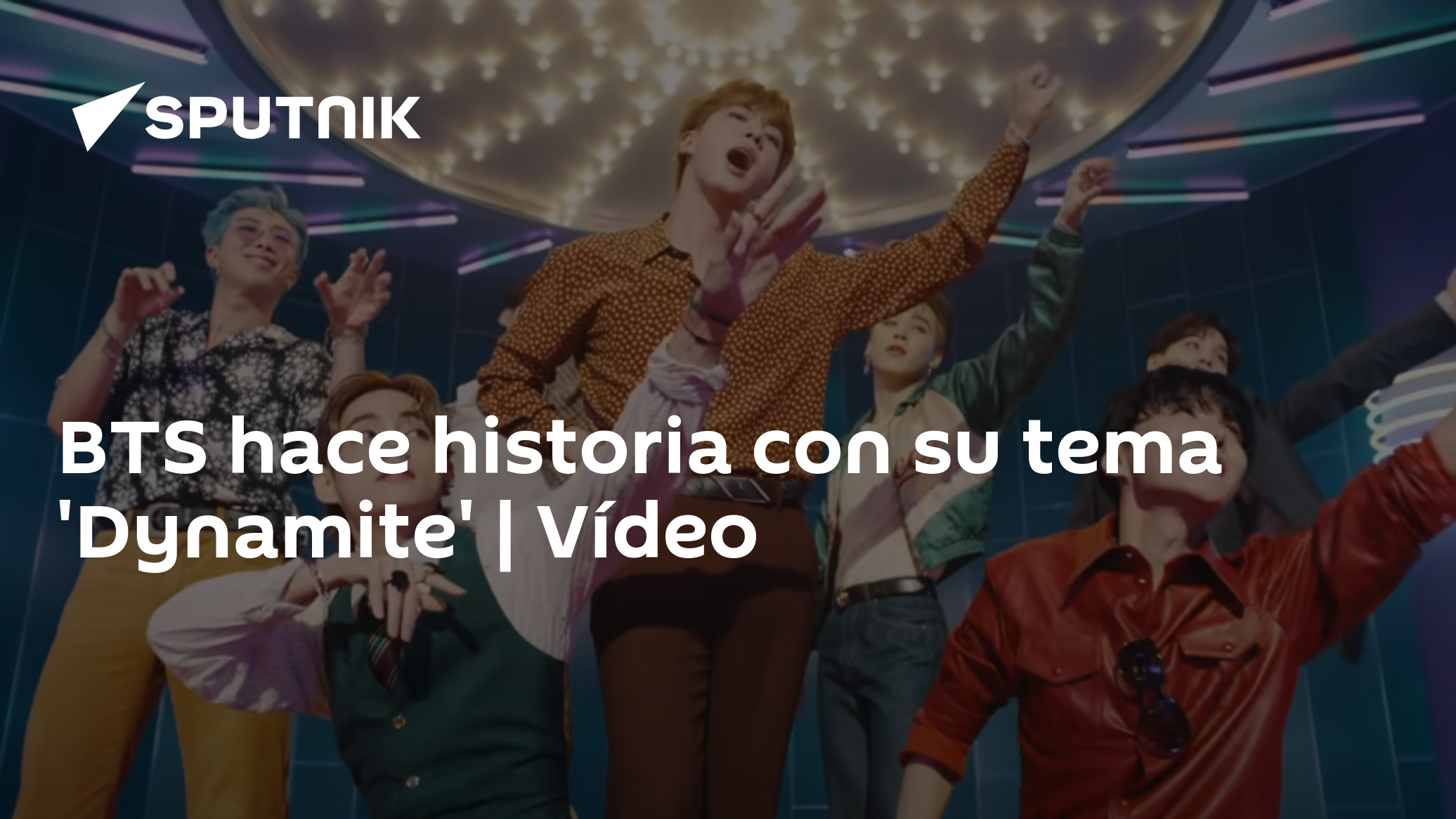 Bts Hace Historia Con Su Tema Dynamite Vídeo 06042021 Sputnik Mundo 3490