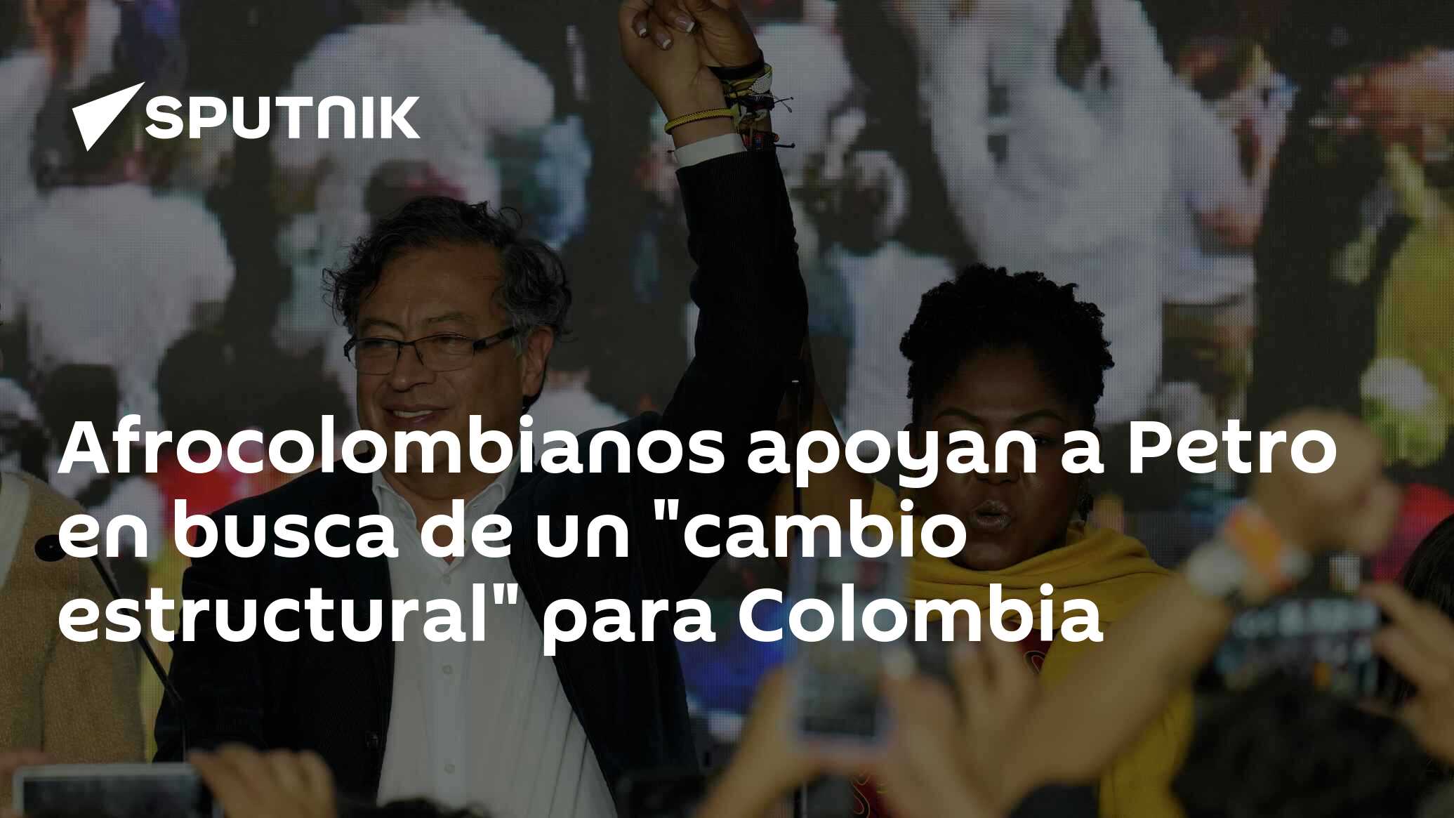 Afrocolombianos apoyan a Petro en busca de un 