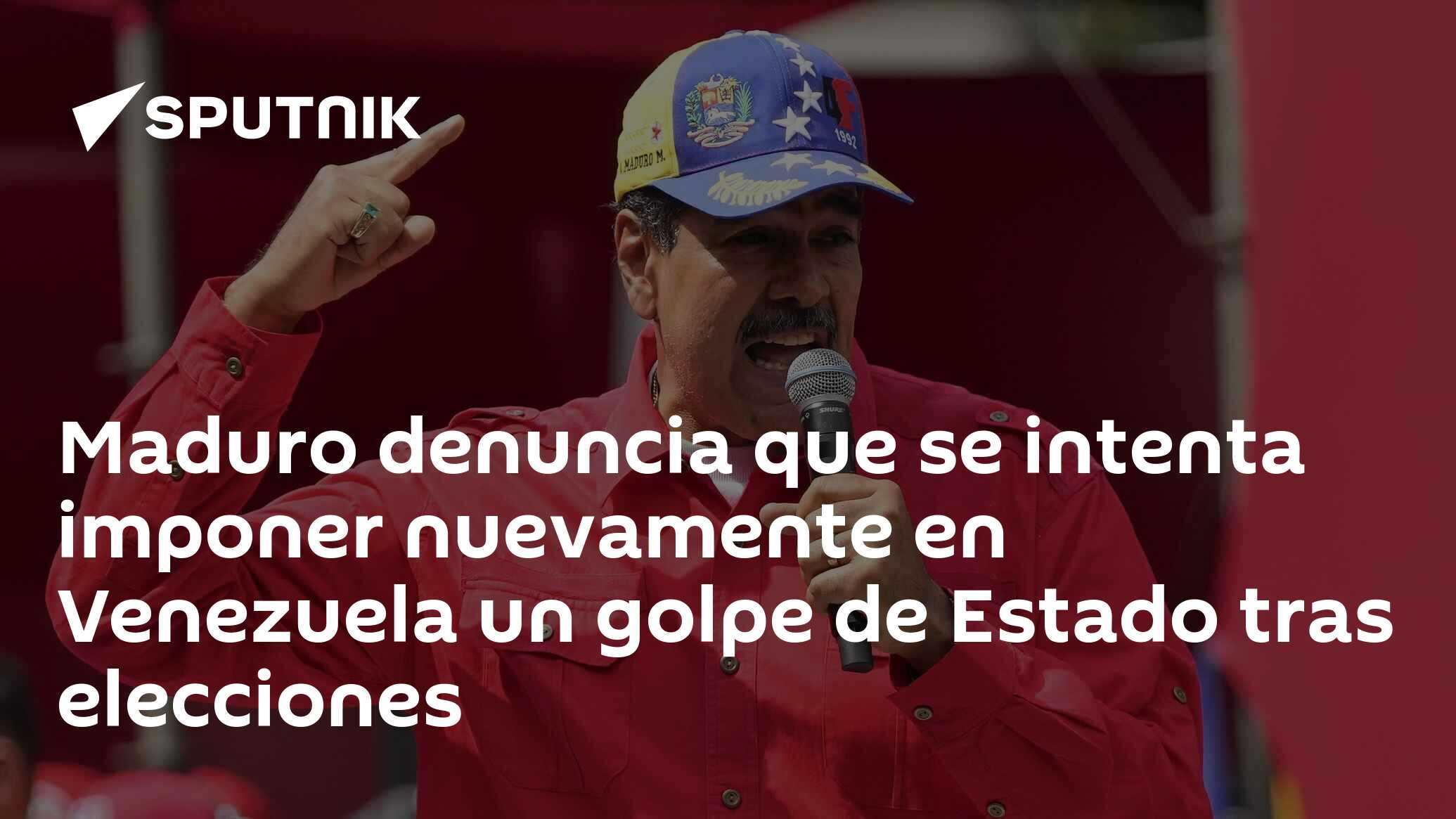 Maduro denuncia que se intenta imponer nuevamente en Venezuela un golpe