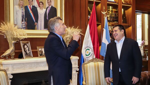 El expresidente argentino Mauricio Macri y el exmandatario paraguayo Horacio Cartes - Sputnik Mundo