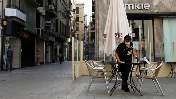 Una cafetería en la ciudad española de Lleida - Sputnik Mundo
