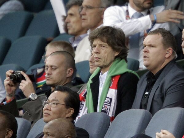Mick Jagger en el partido de octavos de final de la Copa Mundial entre Alemania e Inglaterra - Sputnik Mundo