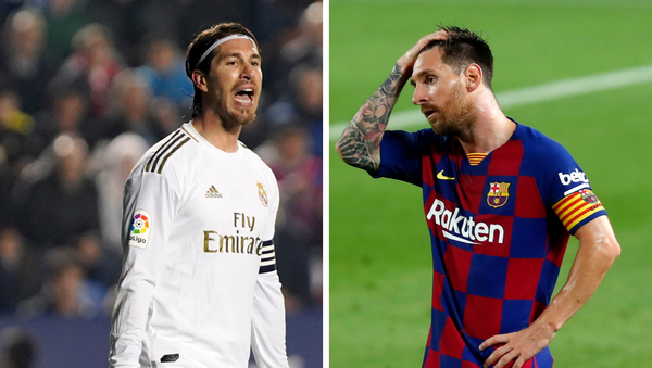 Sergio Ramos, futbolista español, y Lionel Messi, futbolista argentino - Sputnik Mundo