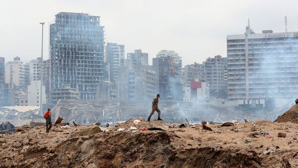 Consecuencias de la explosión en Beirut, Líbano - Sputnik Mundo