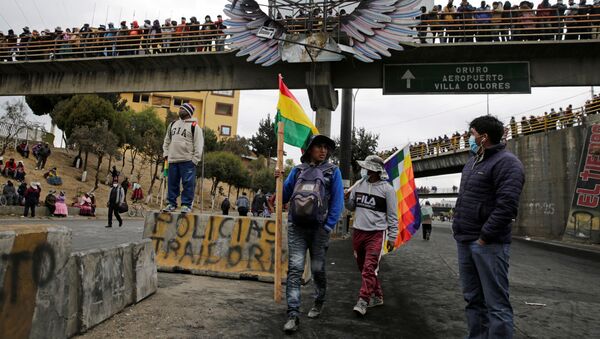 Protestas en El Alto, Bolivia - Sputnik Mundo