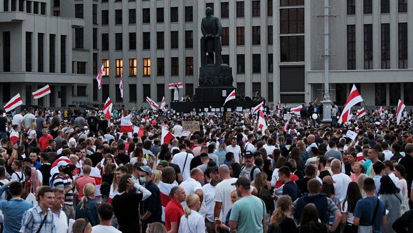 Manifestaciones de protesta en Bielorrusia - Sputnik Mundo