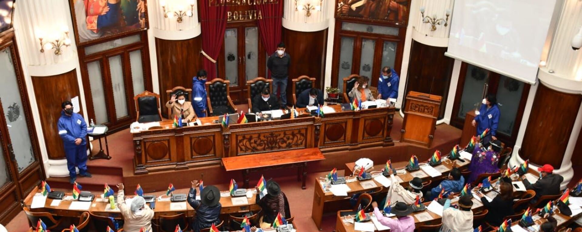 Una sesión de la Cámara de Deputados de Bolivia - Sputnik Mundo, 1920, 26.11.2022