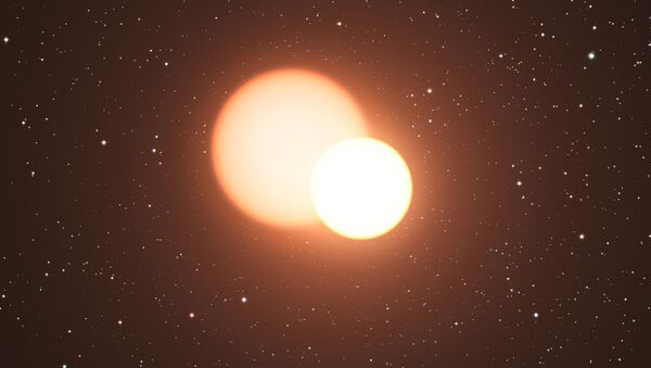 Una estrella binaria, imagen ilustrativa - Sputnik Mundo