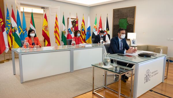 Sánchez preside por videoconferencia la XXII Conferencia de Presidentes - Sputnik Mundo