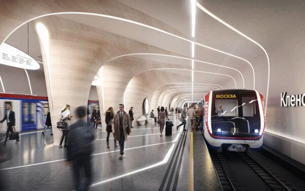 El proyecto de Zaha Hadid Architects para la nueva estación de metro Klenovi Bulvar de Moscú - Sputnik Mundo