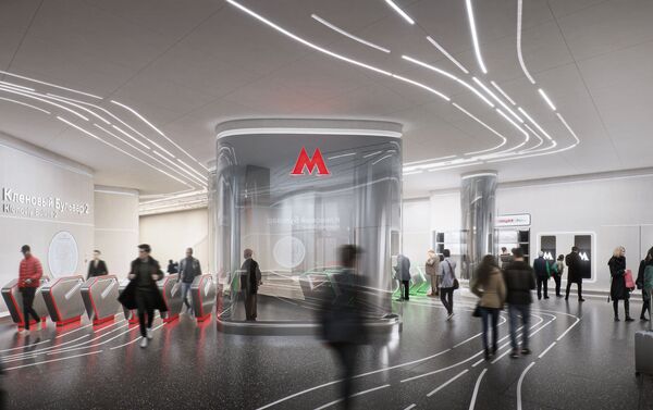 El proyecto de Zaha Hadid Architects para la nueva estación de metro Klenovi Bulvar de Moscú - Sputnik Mundo