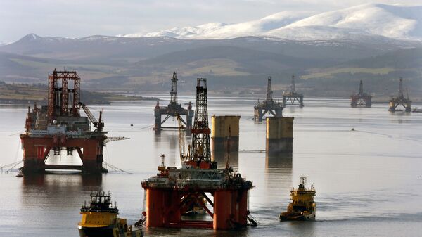 Plataformas de petróleo en el mar del Norte - Sputnik Mundo