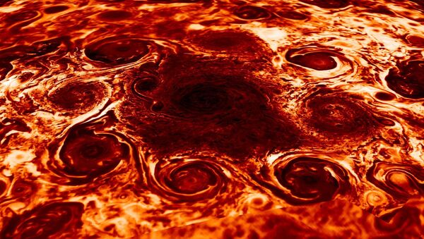 El polo norte de Júpiter registrado en infrarrojos - Sputnik Mundo