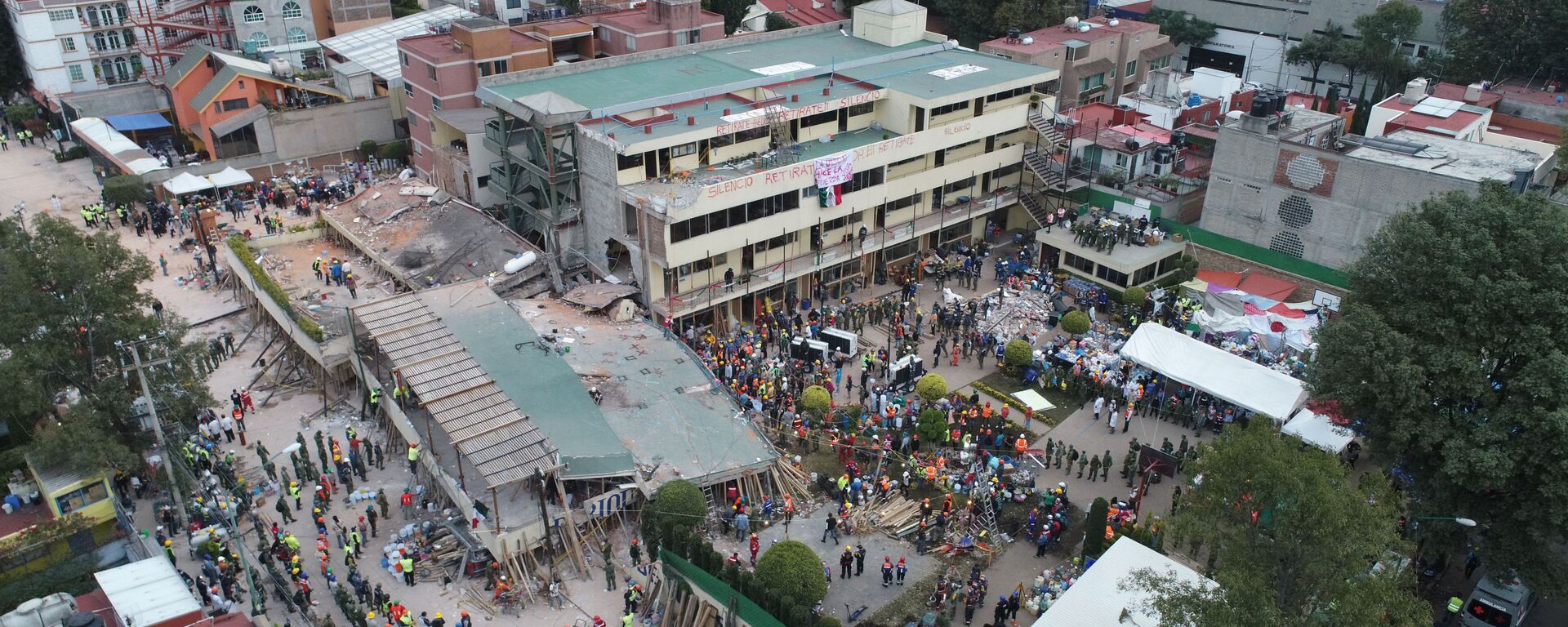 El colegio Rébsamen, destruido por el terremoto en la Ciudad de México - Sputnik Mundo, 1920, 19.09.2020