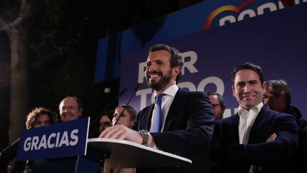 Pablo Casado tras las elecciones de noviembre de 2019 - Sputnik Mundo