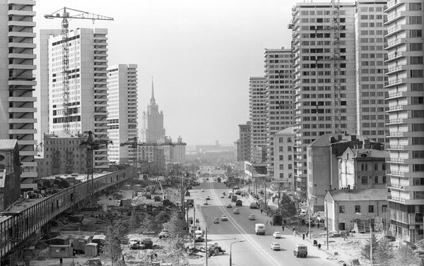 La construcción de la Avenida Kalinin (Nuevo Arbat), 1963 - Sputnik Mundo
