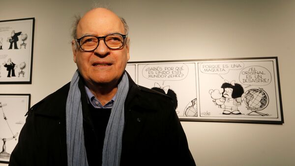 El humorista gráfico argentino Joaquín Salvador Lavado, conocido como Quino, creador del personaje Mafalda - Sputnik Mundo