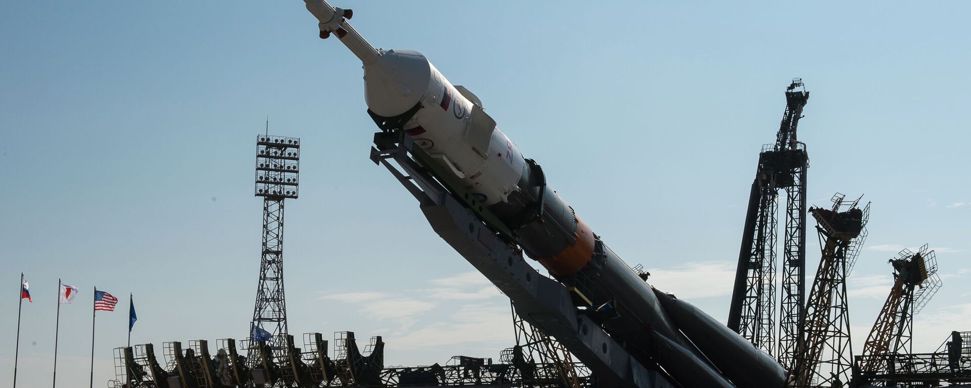 Un cohete portador Soyuz-FG en el cosmódromo de Baikonur (archivo) - Sputnik Mundo, 1920, 04.10.2020