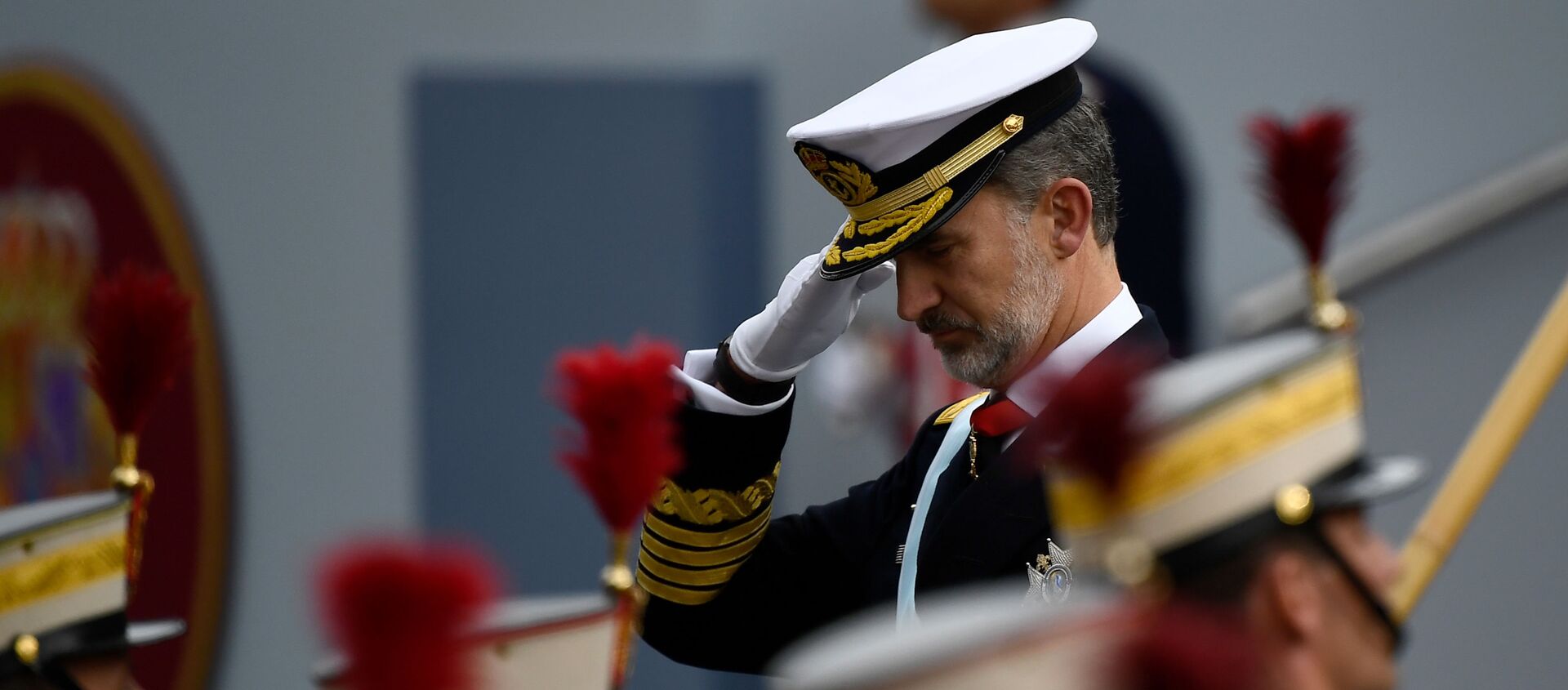 Rey Felipe VI durante el desfile militar del Día Nacional de España. 12 de octubre de 2019 - Sputnik Mundo, 1920, 12.10.2020