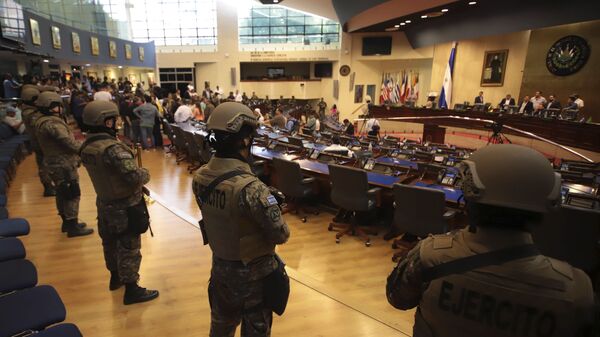 Ocupación militar del Parlamento de El Salvador - Sputnik Mundo
