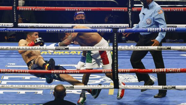 La pelea de boxeo entre Gervonta Davis y Leo Santa Cruz  - Sputnik Mundo