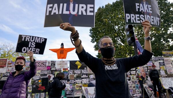 Protesta en Washington, imagen referencial - Sputnik Mundo
