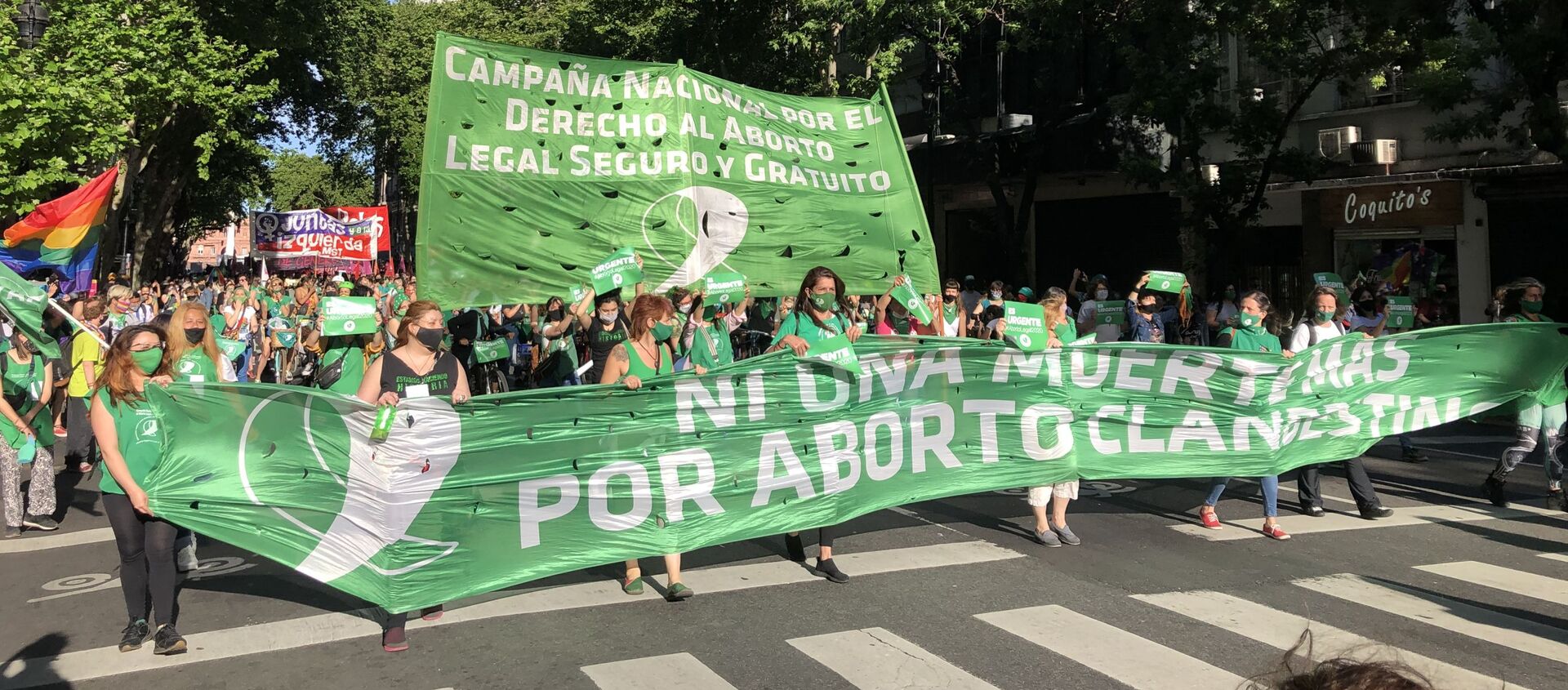Marcha en Argentina reclamando la legalización del aborto - Sputnik Mundo, 1920, 28.12.2020