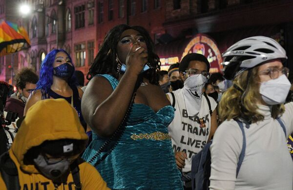 Arrestos masivos durante las protestas de Black Lives Matter en Nueva York 

 - Sputnik Mundo