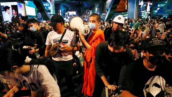 Protestas antigubernamentales en Tailandia - Sputnik Mundo