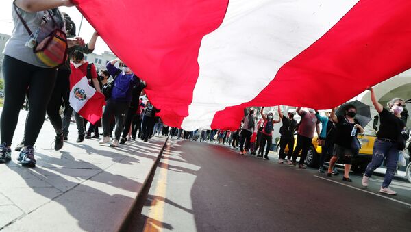 Protestas en Perú contra el nuevo Gobierno - Sputnik Mundo