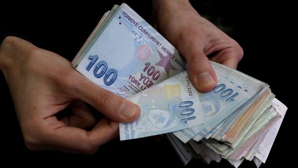 Billetes de lira turca - Sputnik Mundo