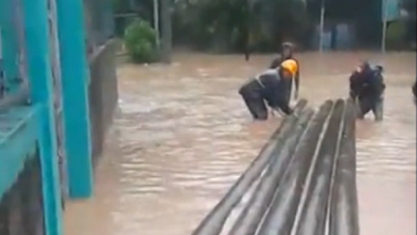 La inundación en San José de Bocay después de la llegada del huracán Iota - Sputnik Mundo