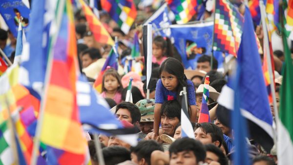 Seguidores de Evo Morales y del Movimiento Al Socialismo - Sputnik Mundo