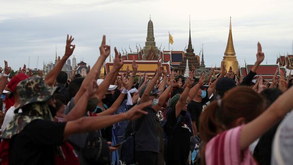 Protestas en Bangkok, Tailandia - Sputnik Mundo
