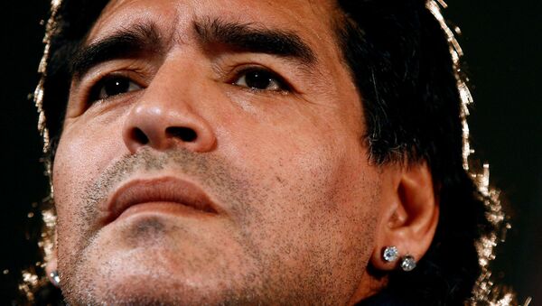 El exfutbolista argentino, Diego Maradona - Sputnik Mundo
