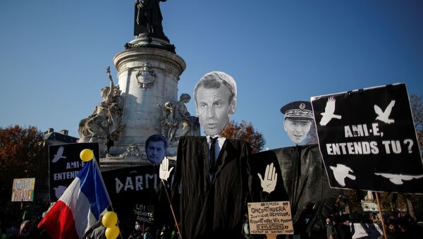 Manifestación de protesta en París - Sputnik Mundo