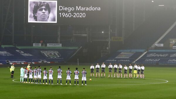El tributo a Diego Maradona (archivo) - Sputnik Mundo