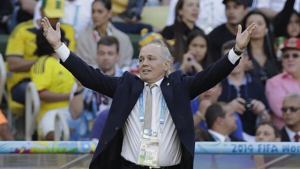 El exentrenador de la Selección Argentina, Alejandro Sabella, durante la Copa del Mundo de 2014 - Sputnik Mundo