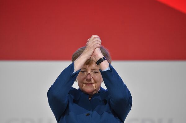 El primer lugar del ‘ranking’ por décimo año consecutivo lo ocupa la canciller alemana Angela Merkel.   - Sputnik Mundo