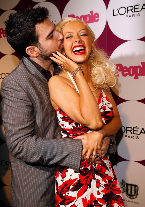 Christina Aguilera con su esposo Jordan Bratman en Los Ángeles, 2006. - Sputnik Mundo