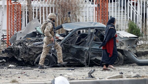 Explosión de un coche en Kabul, Afganistán (imagen referencial) - Sputnik Mundo