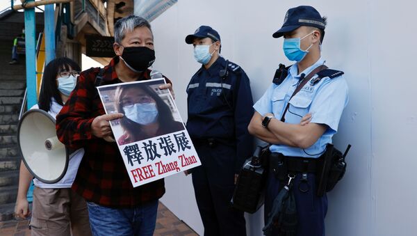 Activistas chinos exigen la excarcelación de Zhang Zhan - Sputnik Mundo