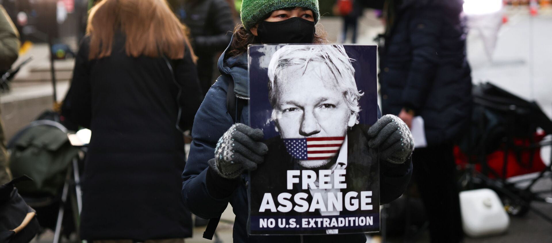Los partidarios del fundador de WikiLeaks, Julian Assange - Sputnik Mundo, 1920, 11.01.2021