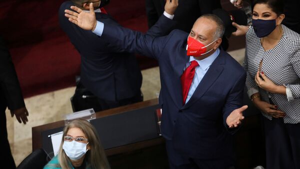 Diosdado Cabello en la sesión de la Asamblea Nacional de Venezuela para el periodo 2021-2025 - Sputnik Mundo