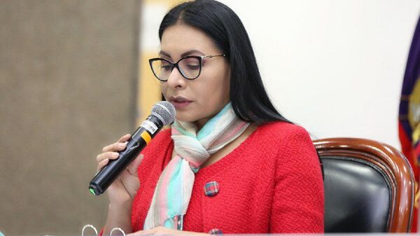 Diana Atamaint, presidenta del CNE de Ecuador - Sputnik Mundo