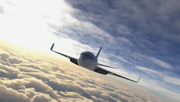 Ilustración de un avión eléctrico Eather One - Sputnik Mundo