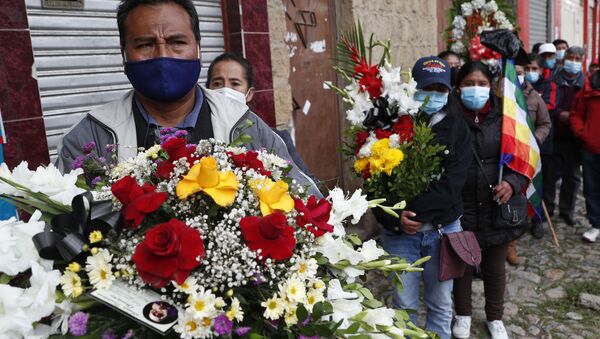 Multitudes despiden a fallecido líder indígena boliviano Felipe Mallku Quispe - Sputnik Mundo