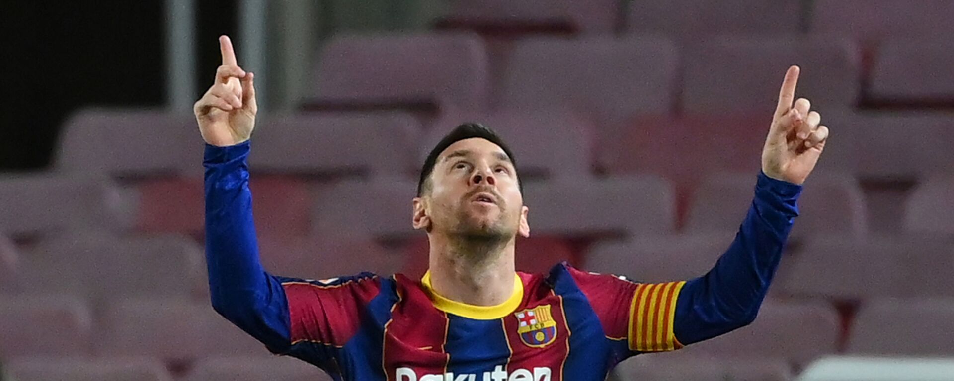 Lionel Messi, jugador del FC Barcelona, celebrando un gol contra el Athletic de Bilbao - Sputnik Mundo, 1920, 01.02.2021
