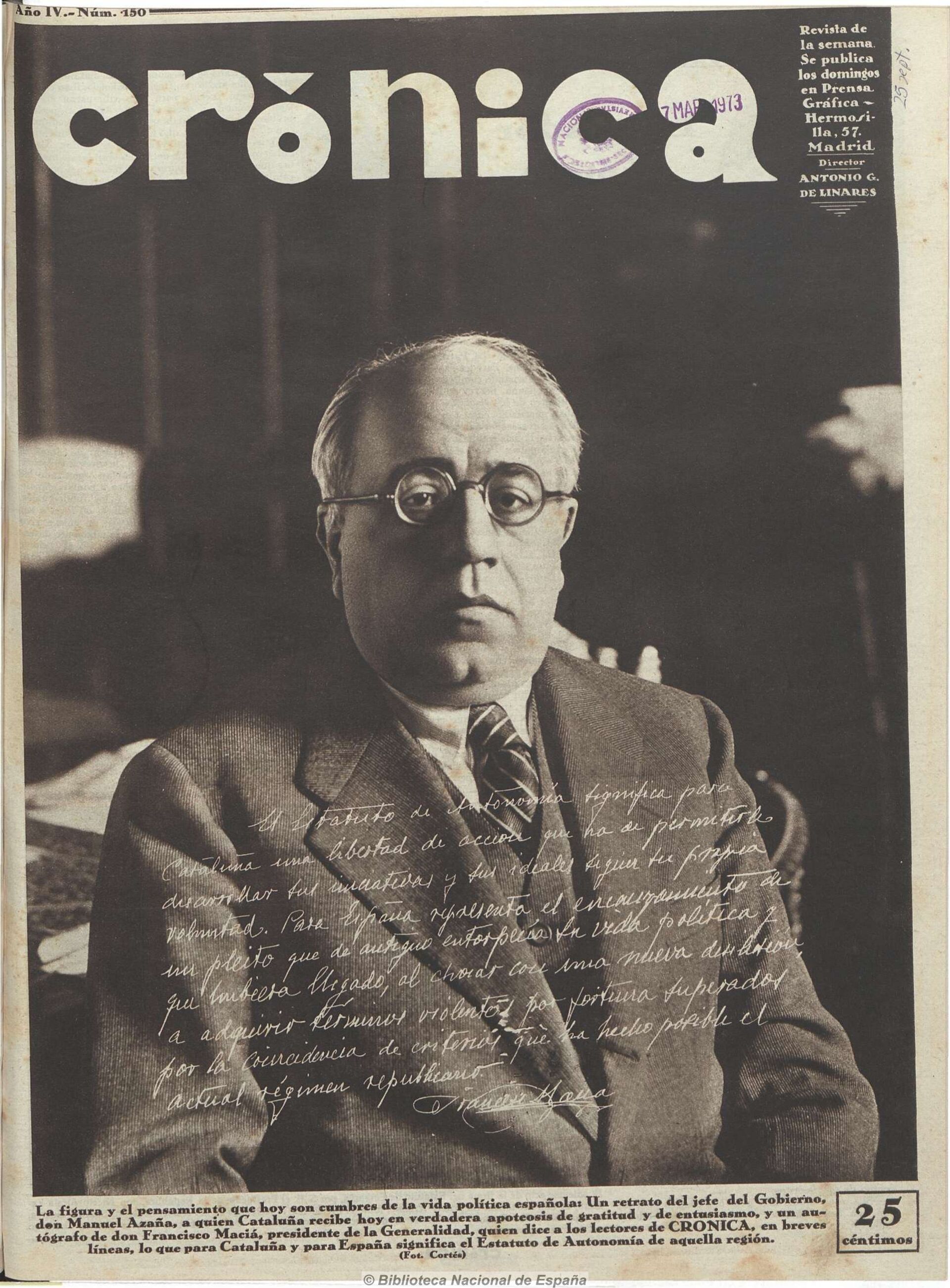 Portada de la revista 'Crónica' de 1932  - Sputnik Mundo, 1920, 11.02.2021